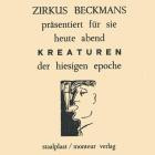 Zirkus Beckmans - Kreaturen Der Hiesigen Epoche